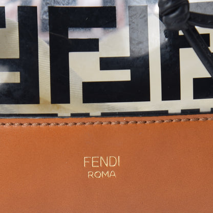 Fendi TPU FF Vitello Aura F is Fendi Grande Mon Tresor Bucket Bag Black Cuoio 6 of 11