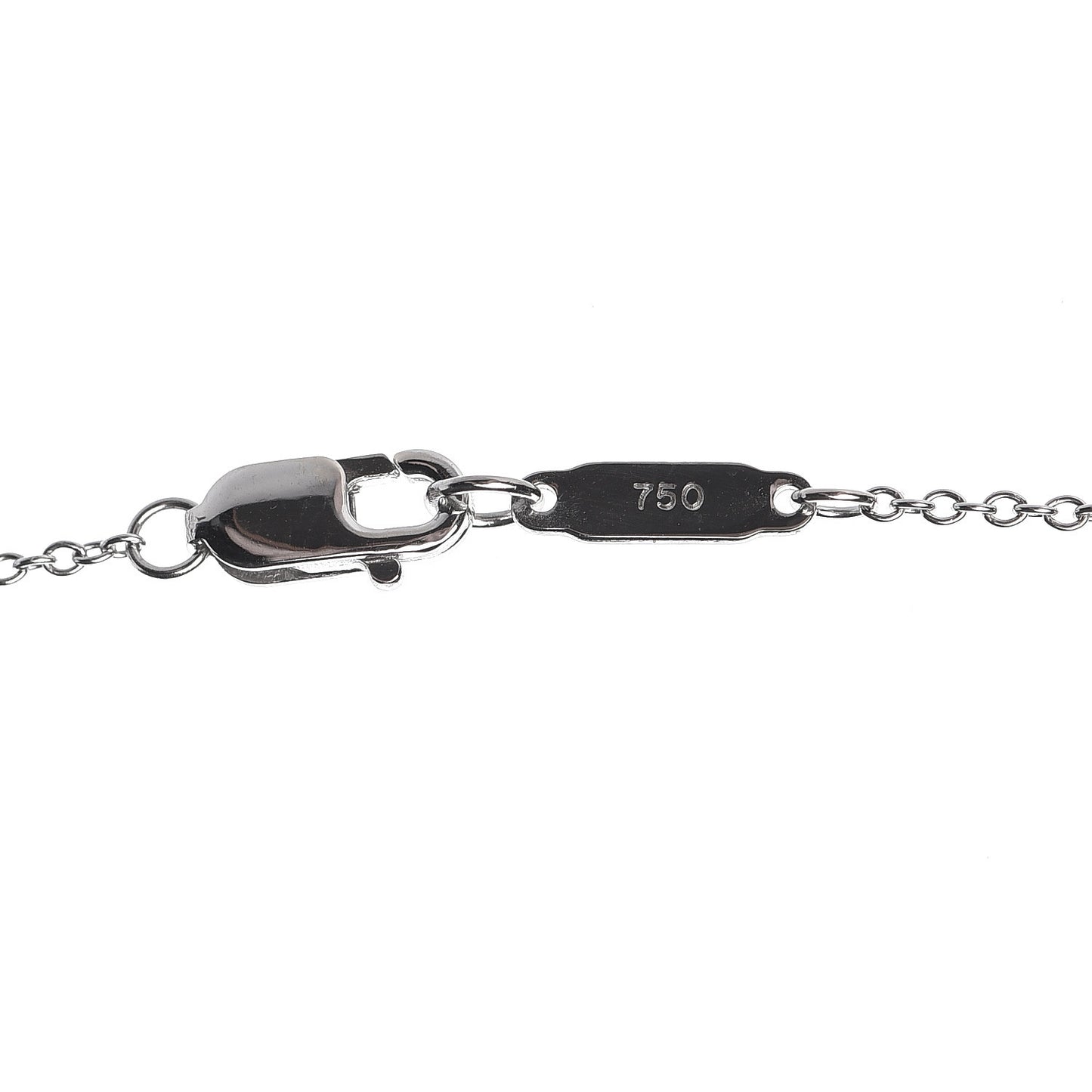 18K White Yellow Gold Heart Lariat Necklace