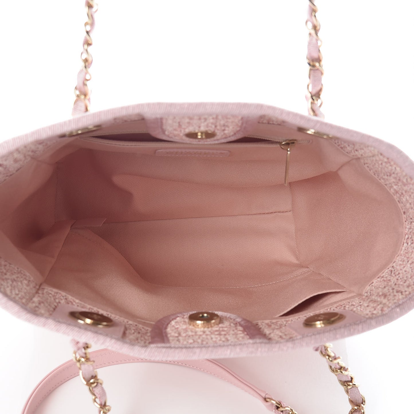Woven Straw Raffia Mini Deauville Tote Pink