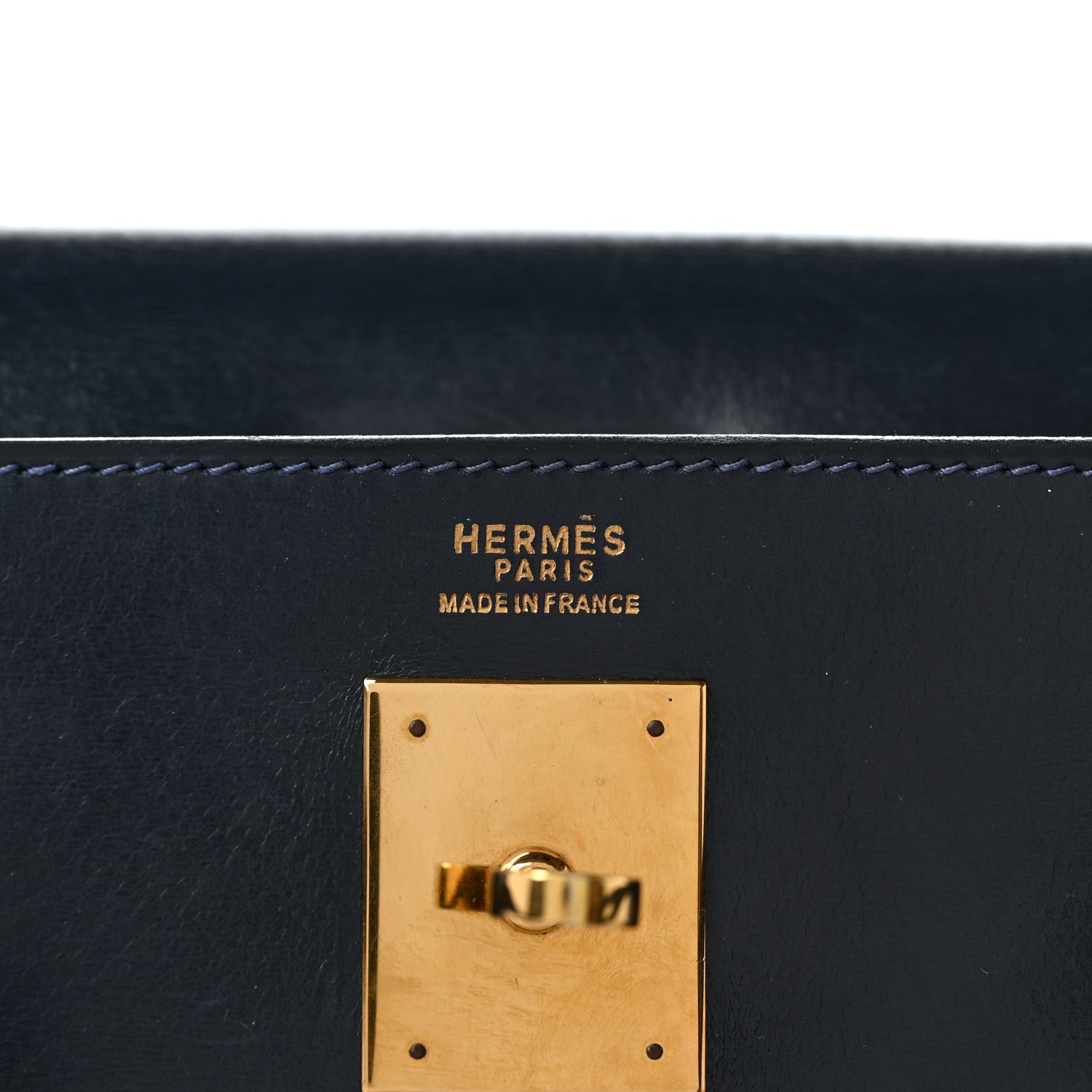 Hermes Box Kelly Sellier 32 Bleu Marine 6 of 12