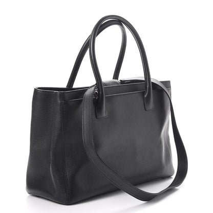 Chanel Calfskin Cerf Executive Shopper Tote Black 4 of 8