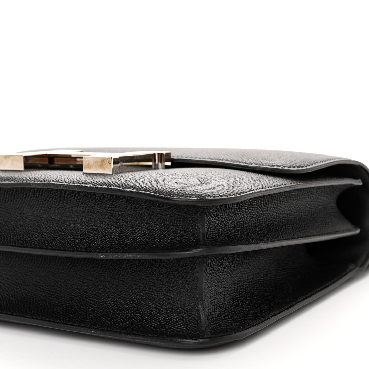 Epsom Enamel Constance 24 Black Bleu Saint Cyr