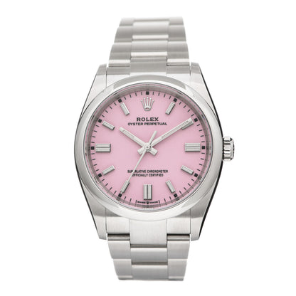 Rolex Stainless Steel 36mm Oyster Perpetual Watch Candy Pink 126000 1 of 5