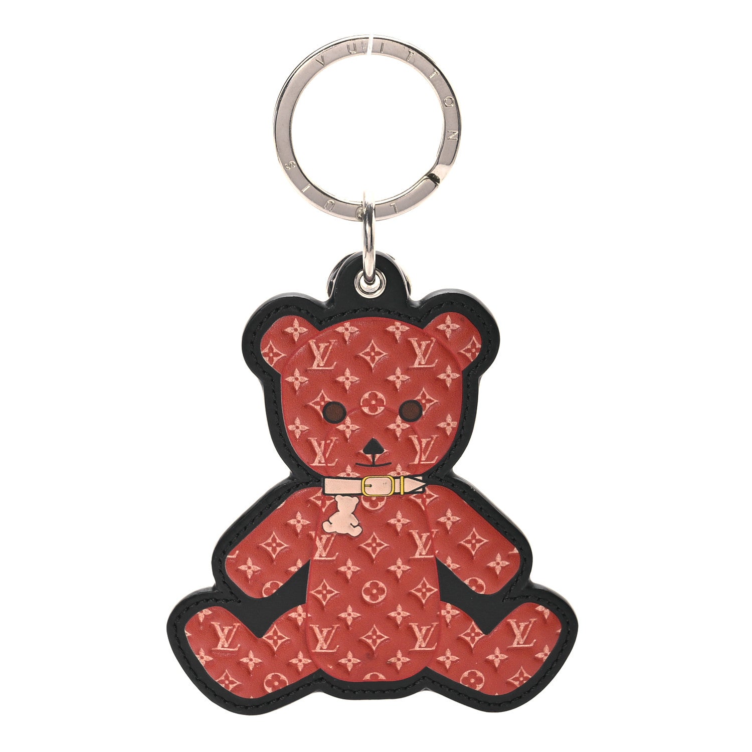 Louis Vuitton Monogram Teddy Bear Bag Charm Key Holder Brown 1 of 5