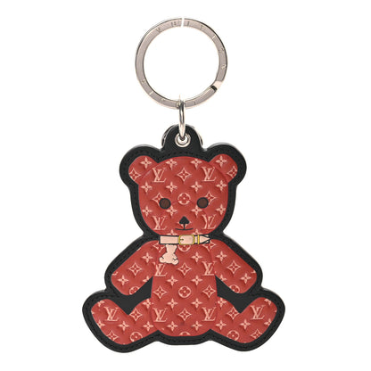 Louis Vuitton Monogram Teddy Bear Bag Charm Key Holder Brown 1 of 5