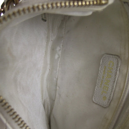 Chanel Caviar Quilted Pochette White 8 of 11