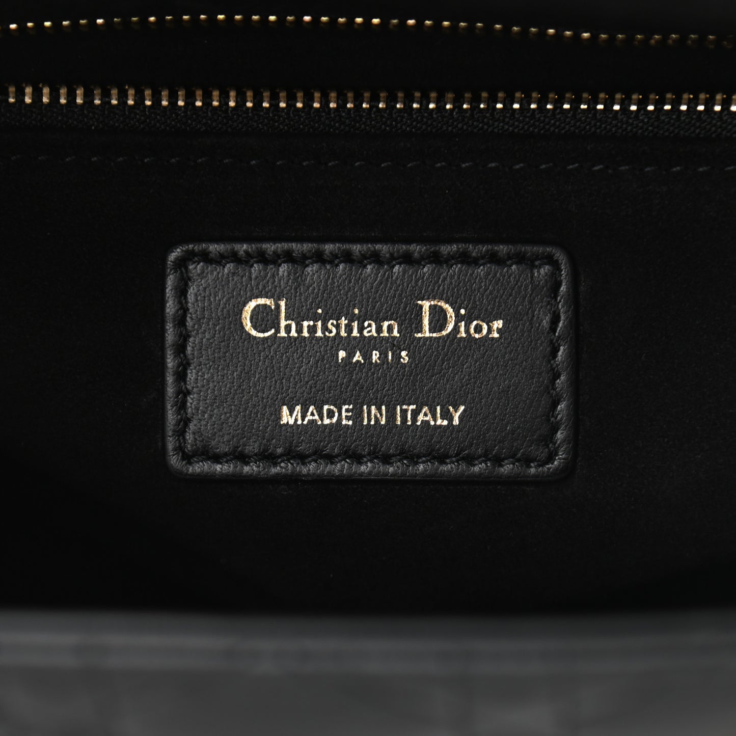 Lambskin Cannage Medium Lady Dior Black