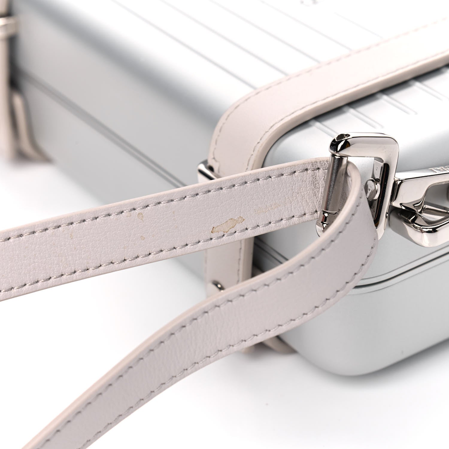 Christian Dior X RIMOWA Aluminum Personal Clutch On Strap Silver 12 of 13