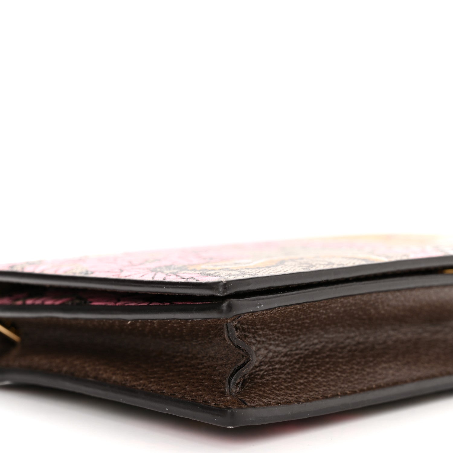Gucci GG Supreme Monogram Bengal Chain Wallet Beige Pink 8 of 9