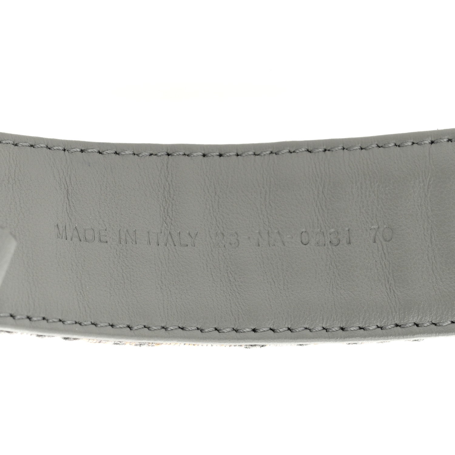 Christian Dior Oblique 30 Montaigne 35mm Belt 70 28 Gris 6 of 6