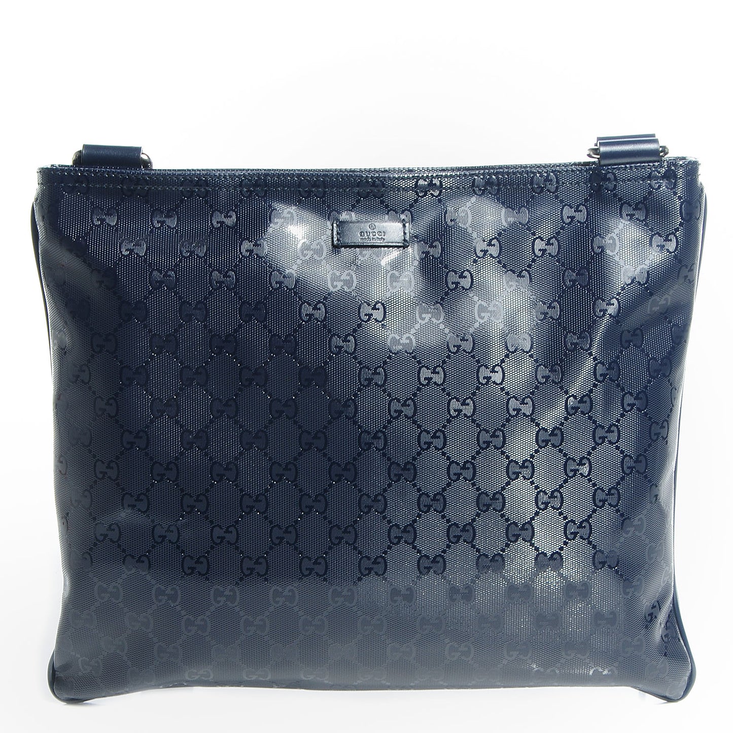 Imprime Monogram Flat Messenger Bag Navy