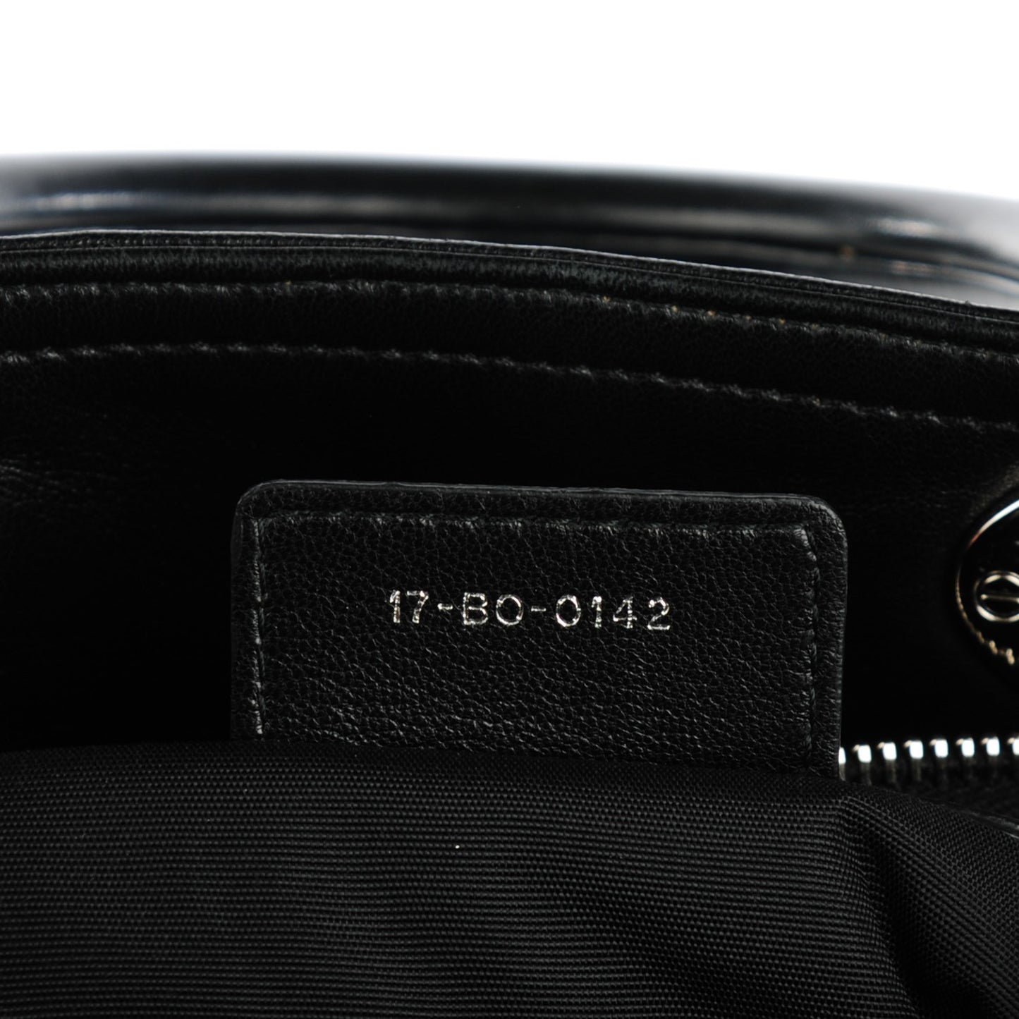 Lambskin Cannage Granville Polochon Black