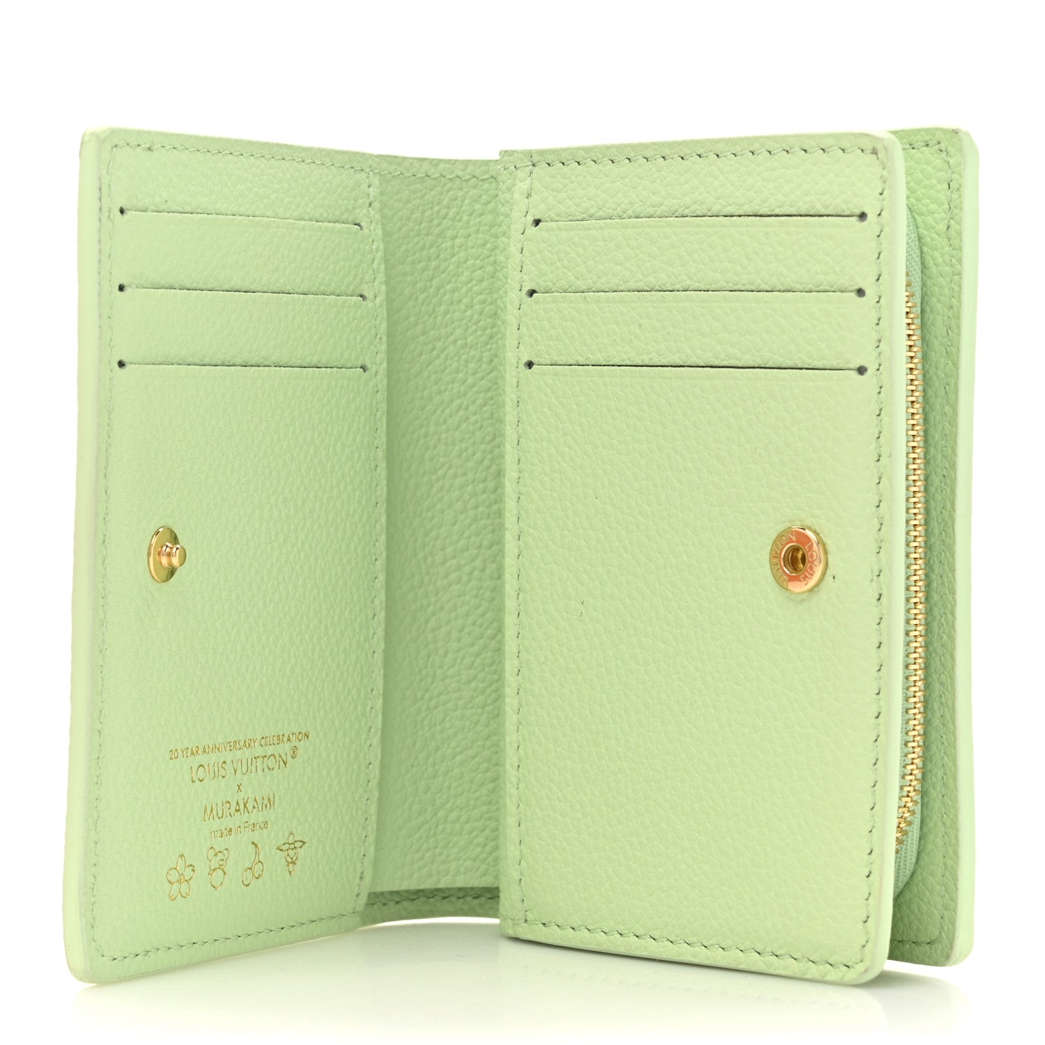Louis Vuitton LV x TM Empreinte Monogram Multicolor Clea Wallet Green Tea 5 of 11