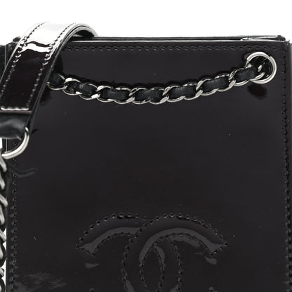 Chanel Patent CC Phone Holder Crossbody Black 10 of 14