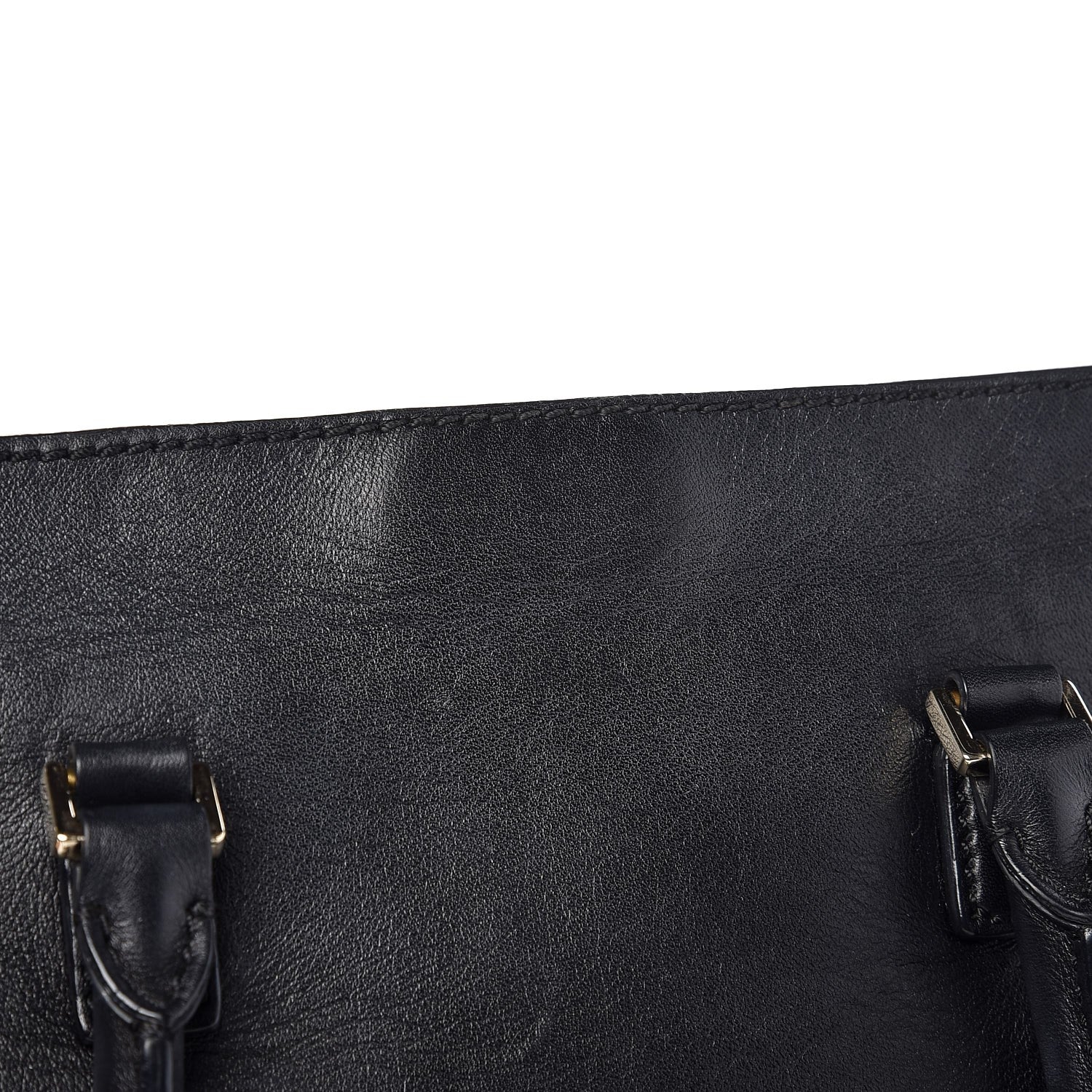 Valentino Garavani Vitello Small Rockstud Double Handle Tote Black 8 of 12