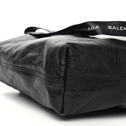 Balenciaga Agneau Logo Printed Carry Tote S Black 9 of 11