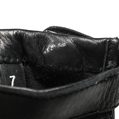 Chanel Lambskin Quilted Gloves 7 Black 5 of 6