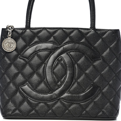 Chanel Caviar Quilted Medallion Tote Black 9 of 9