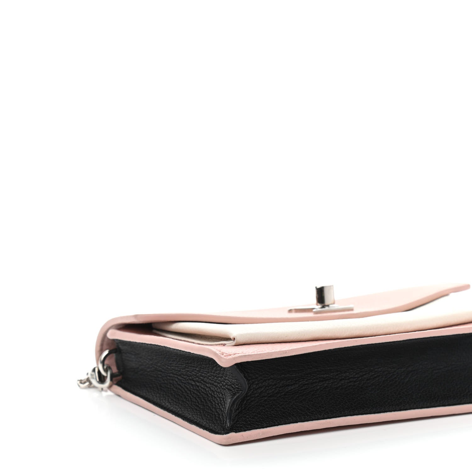 Louis Vuitton Calfskin My Lockme Chain Pochette Rose Ballet White 9 of 11