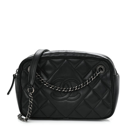 Chanel Calfskin Quilted Small Ballerine Camera Case Black 1 of 11