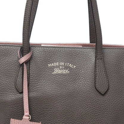 Gucci Dollar Calfskin Small Swing Tote Grey Field Soft Pink 13 of 13