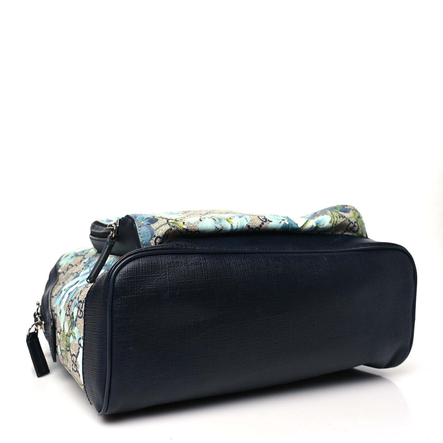 GG Supreme Monogram Blooms Medium Day Backpack Beige Blue Navy
