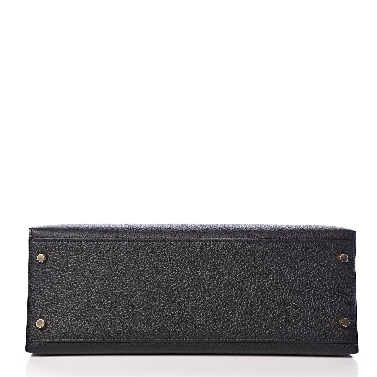Togo Kelly Horseshoe Sellier 32 Black Vert Fonce