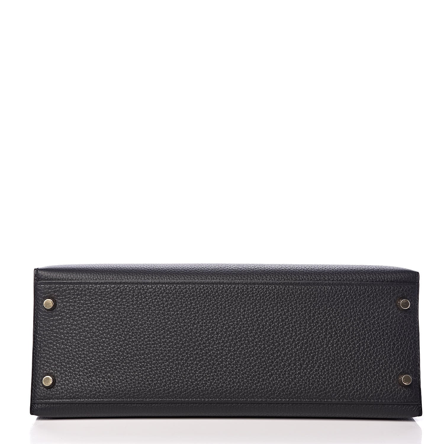 Hermes Togo Kelly Horseshoe Sellier 32 Black Vert Fonce 7 of 41