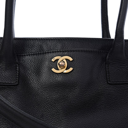 Chanel Calfskin Cerf Executive Shopper Tote Black 6 of 8
