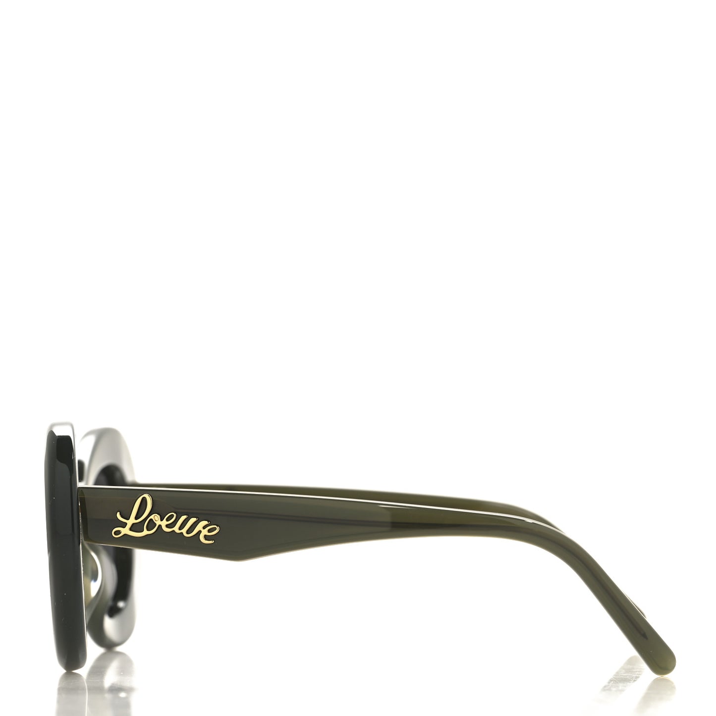 Acetate Curvy Round Sunglasses LW40112I Green