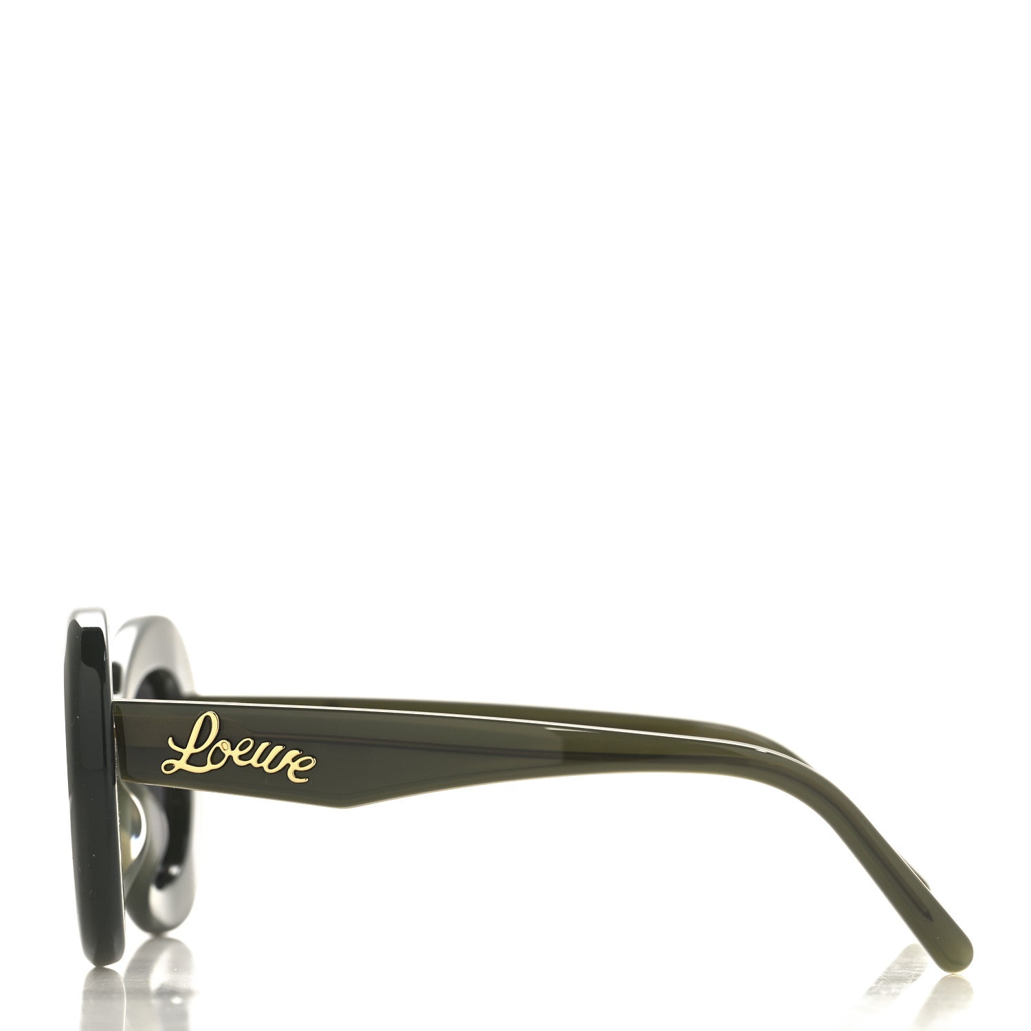 Loewe Acetate Curvy Round Sunglasses LW40112I Green 3 of 7