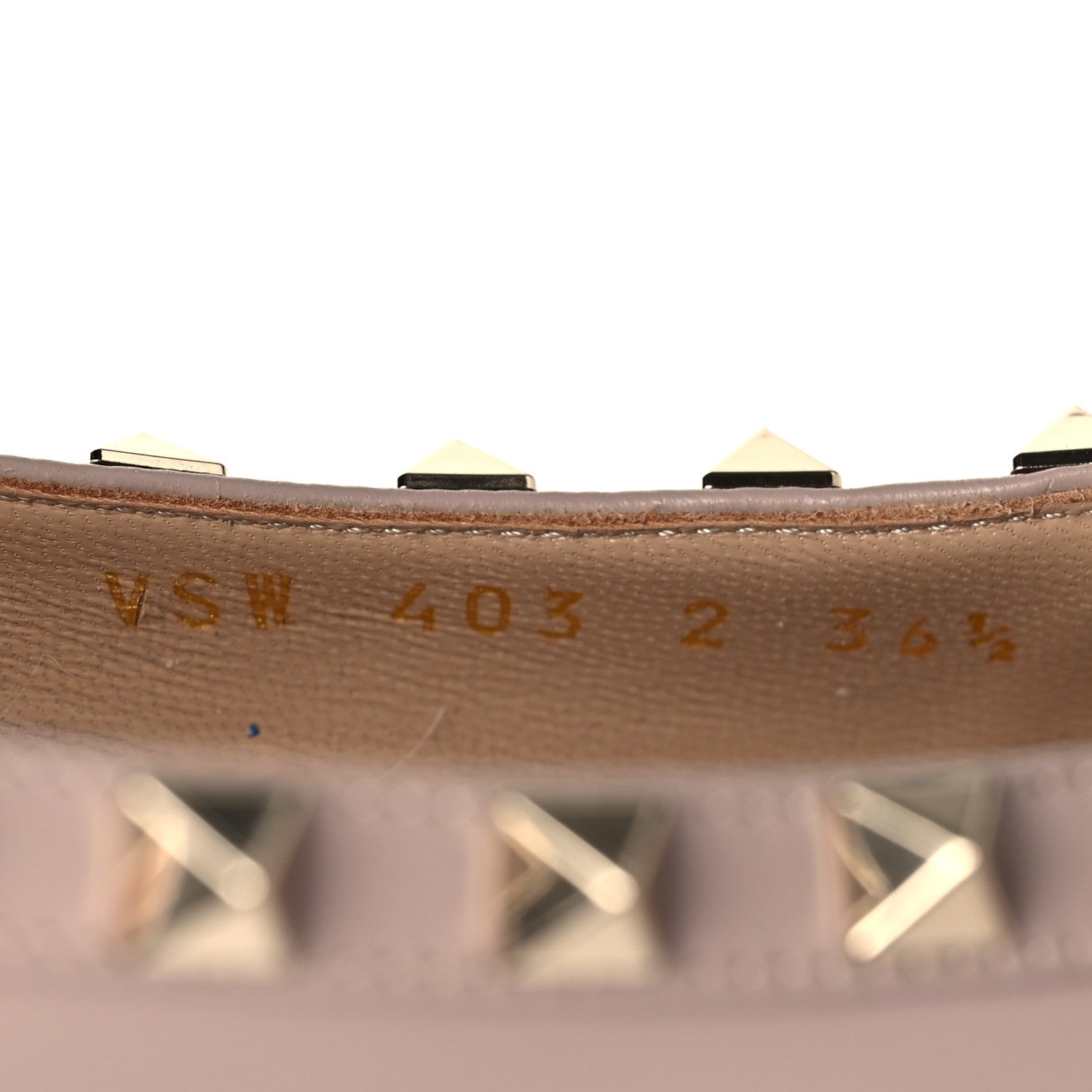 Valentino Garavani Nappa Rockstud Ballerina Flats 36 Poudre 6 of 10
