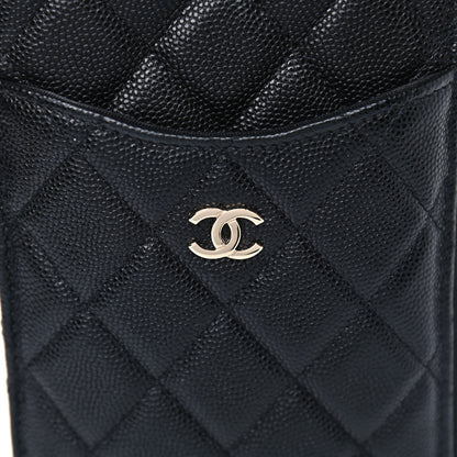 Chanel Caviar Quilted Classic Flat Wallet Pouch Black 8 of 8