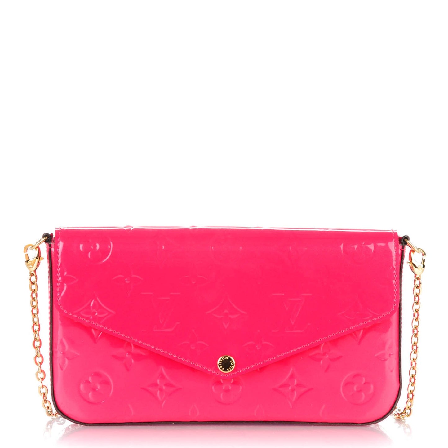 Vernis Felicie Pochette Chain Wallet Hot Pink