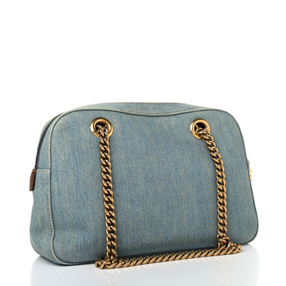 Gucci Denim Small Soho Bowler Blue 2 of 4