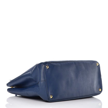 Prada Saffiano Lux Extra Large Galleria Double Zip Tote Bluette 4 of 21