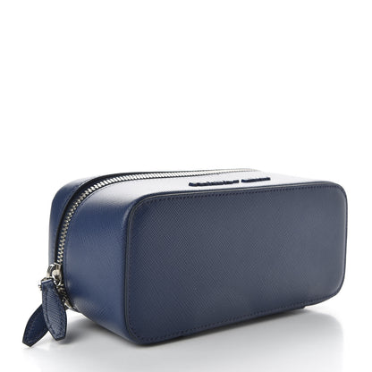 Prada Saffiano Beauty Small Pouch Bluette Astrale 4 of 10