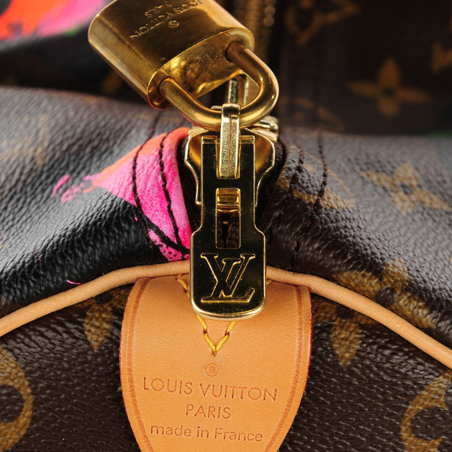 Louis Vuitton Monogram Roses Keepall 50 4 of 7