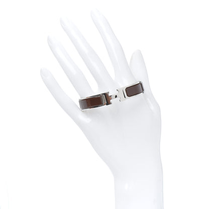 Hermes Enamel Narrow Clic Clac H Bracelet PM Moka 2 of 4