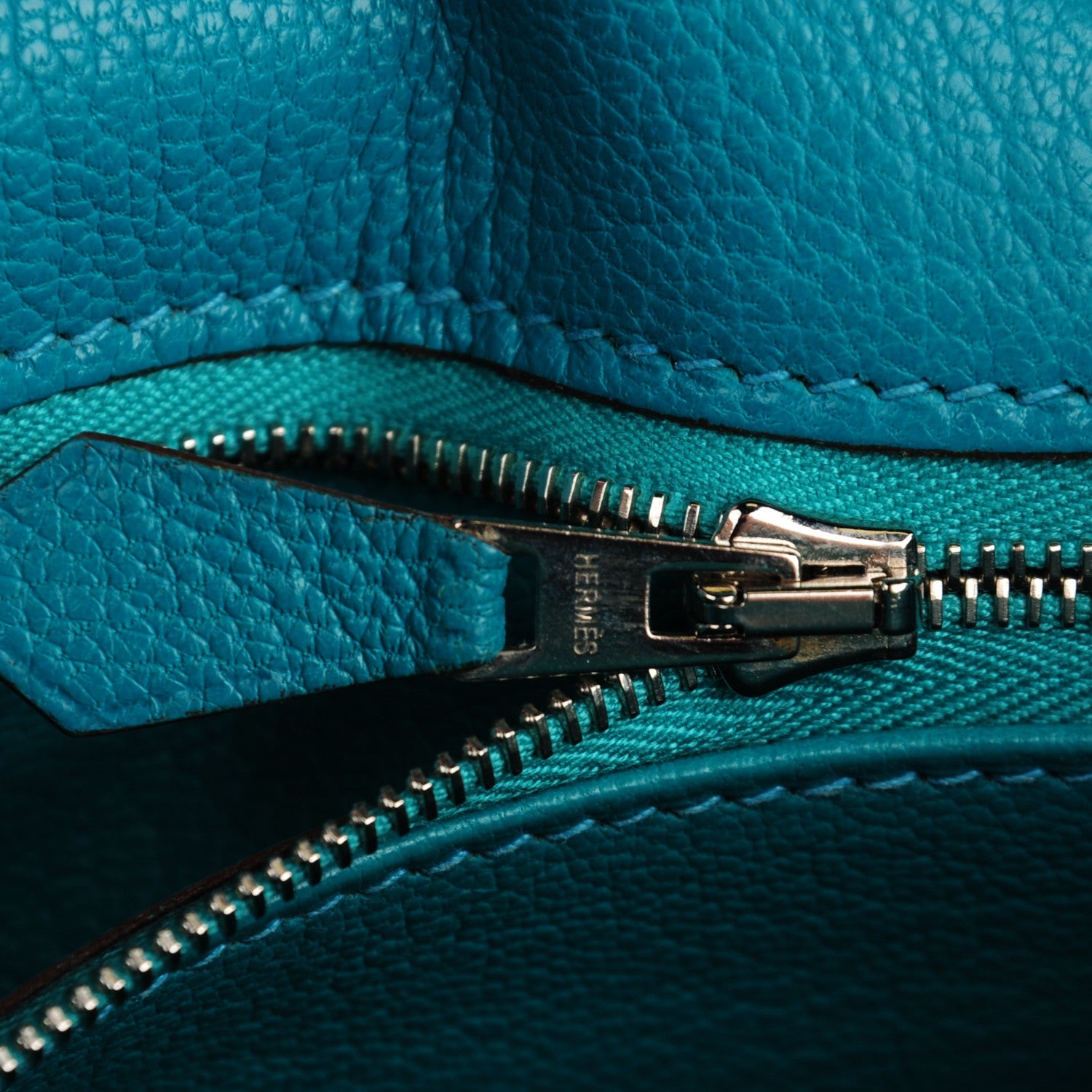 Hermes Chevre Mysore Kelly Retourne 32 Bleu Paon 14 of 23