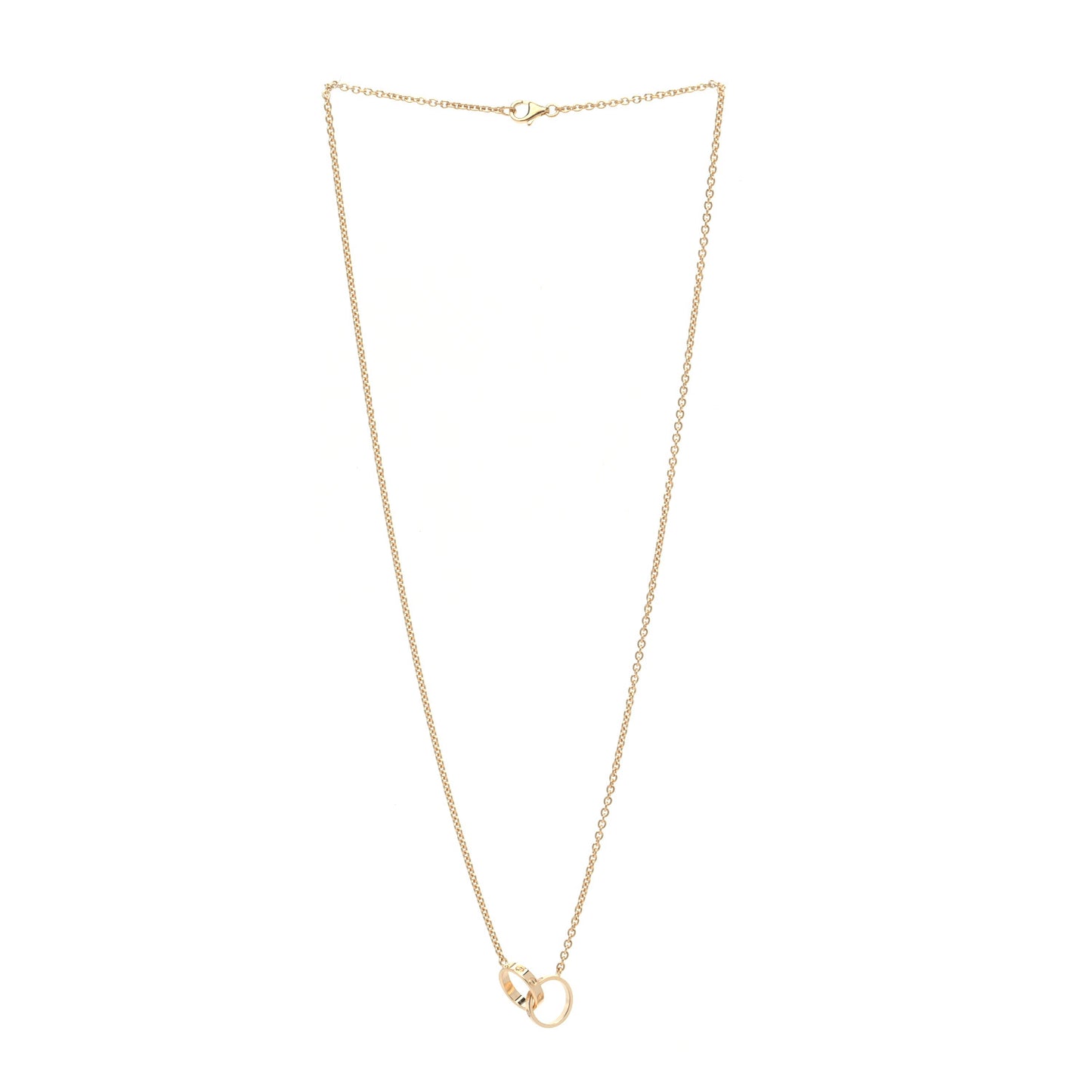 18K Yellow Gold Interlocking LOVE Necklace