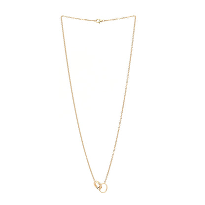Cartier 18K Yellow Gold Interlocking LOVE Necklace 3 of 6