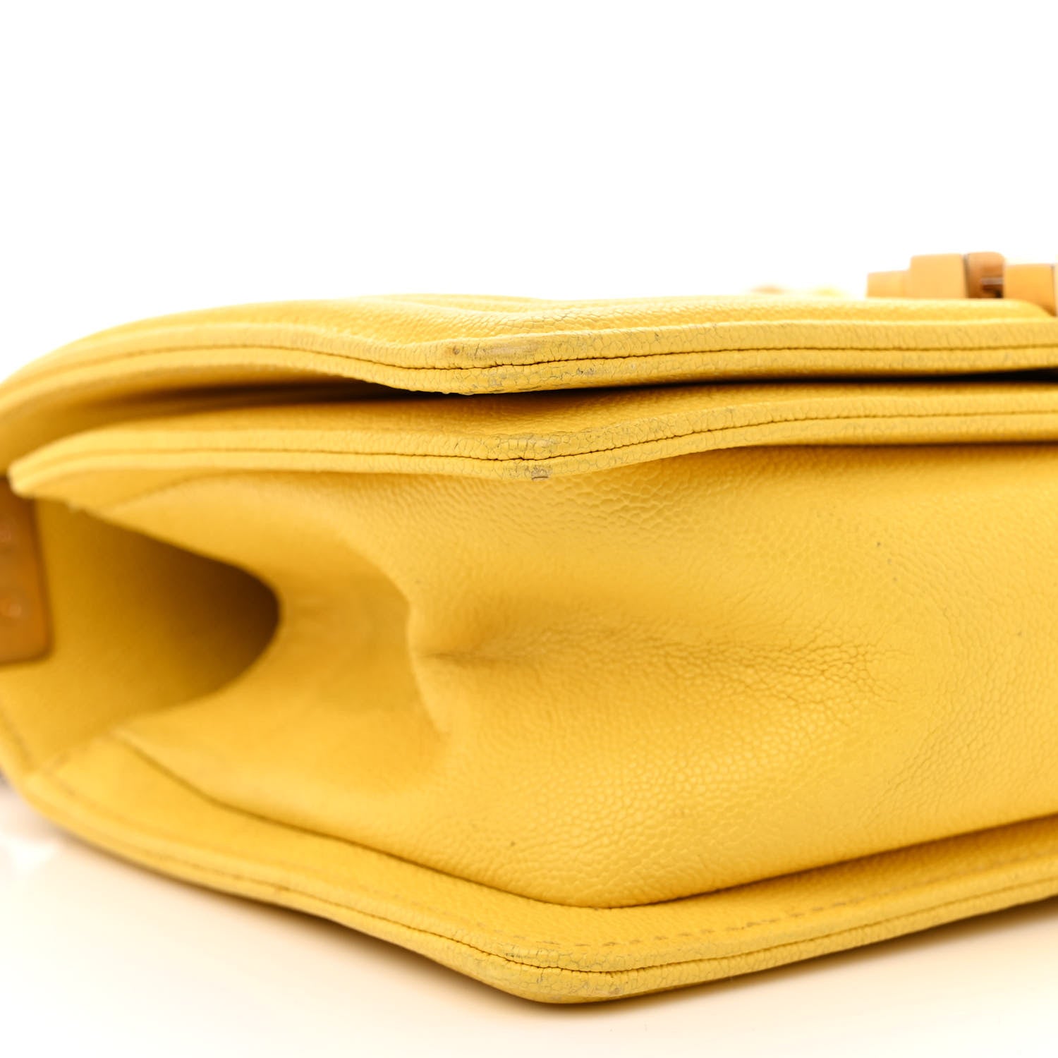Chanel Caviar Quilted Small Boy Flap Yellow 9 of 17