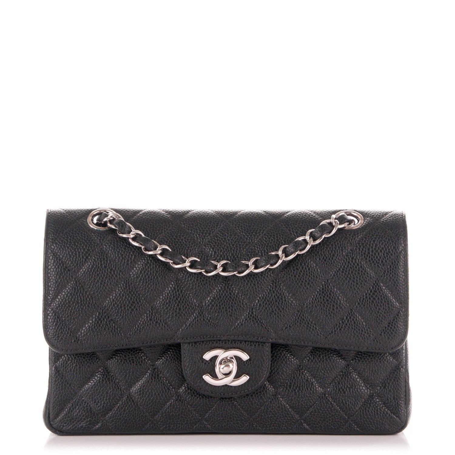 Chanel Caviar Quilted Small Double Flap Black 1 of 8