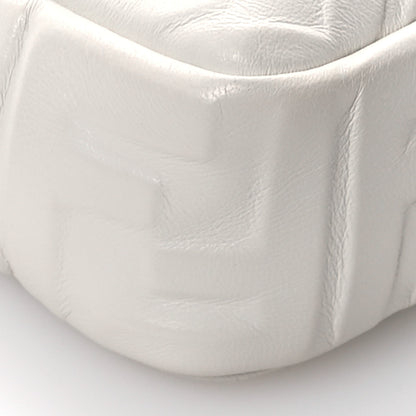 Fendi Nappa FF 1974 Embossed Baguette White 10 of 12