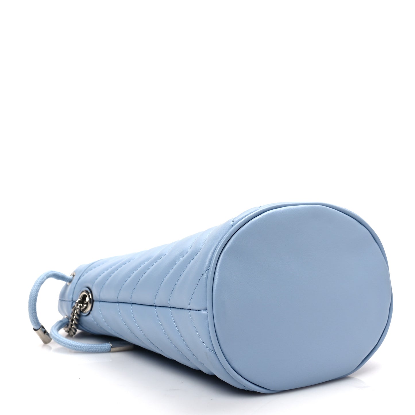 Calfskin Matelasse Mini GG Marmont 2.0 Bucket Bag Porcelain Light Blue