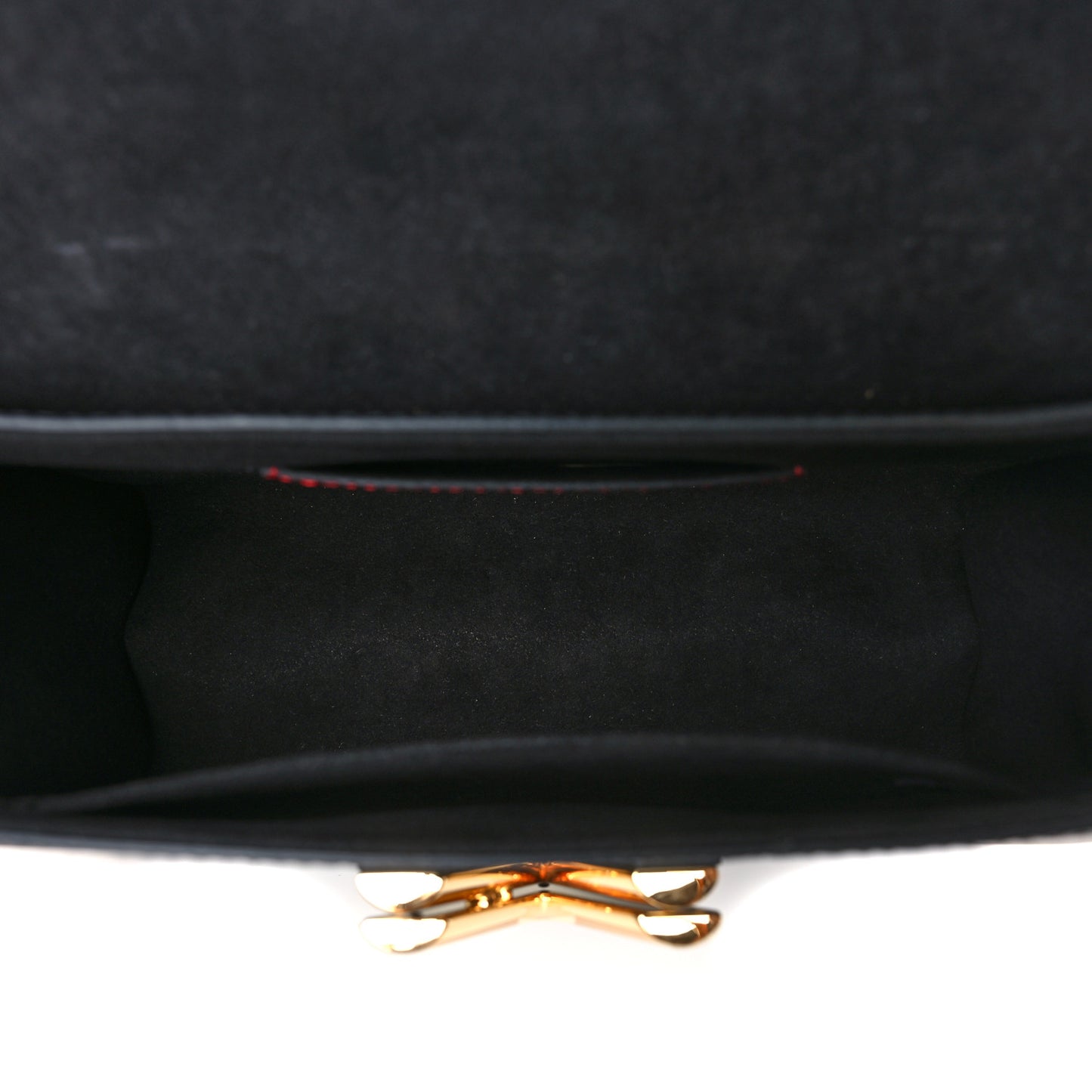 Epi Jungle Twist Shoulder Bag MM Black Coquelicot