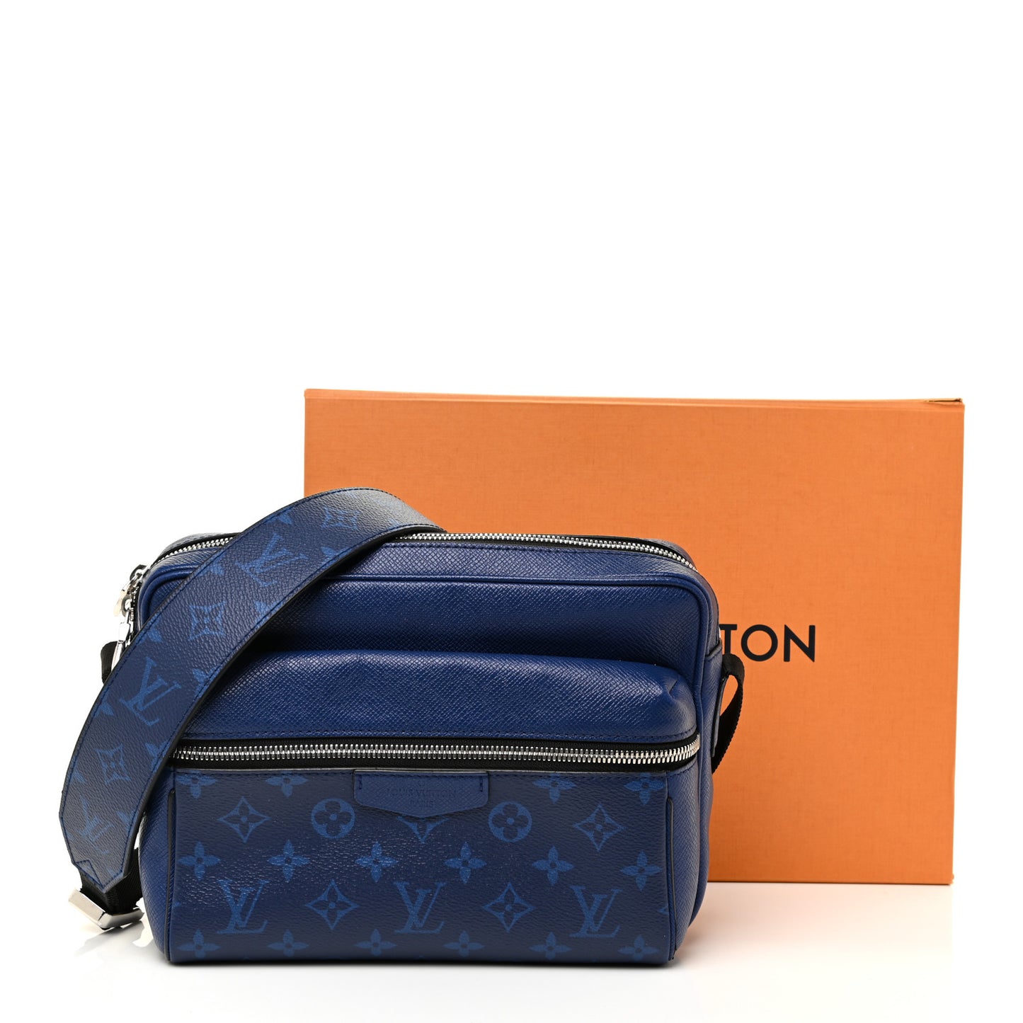 Taiga Monogram Outdoor Messenger Cobalt