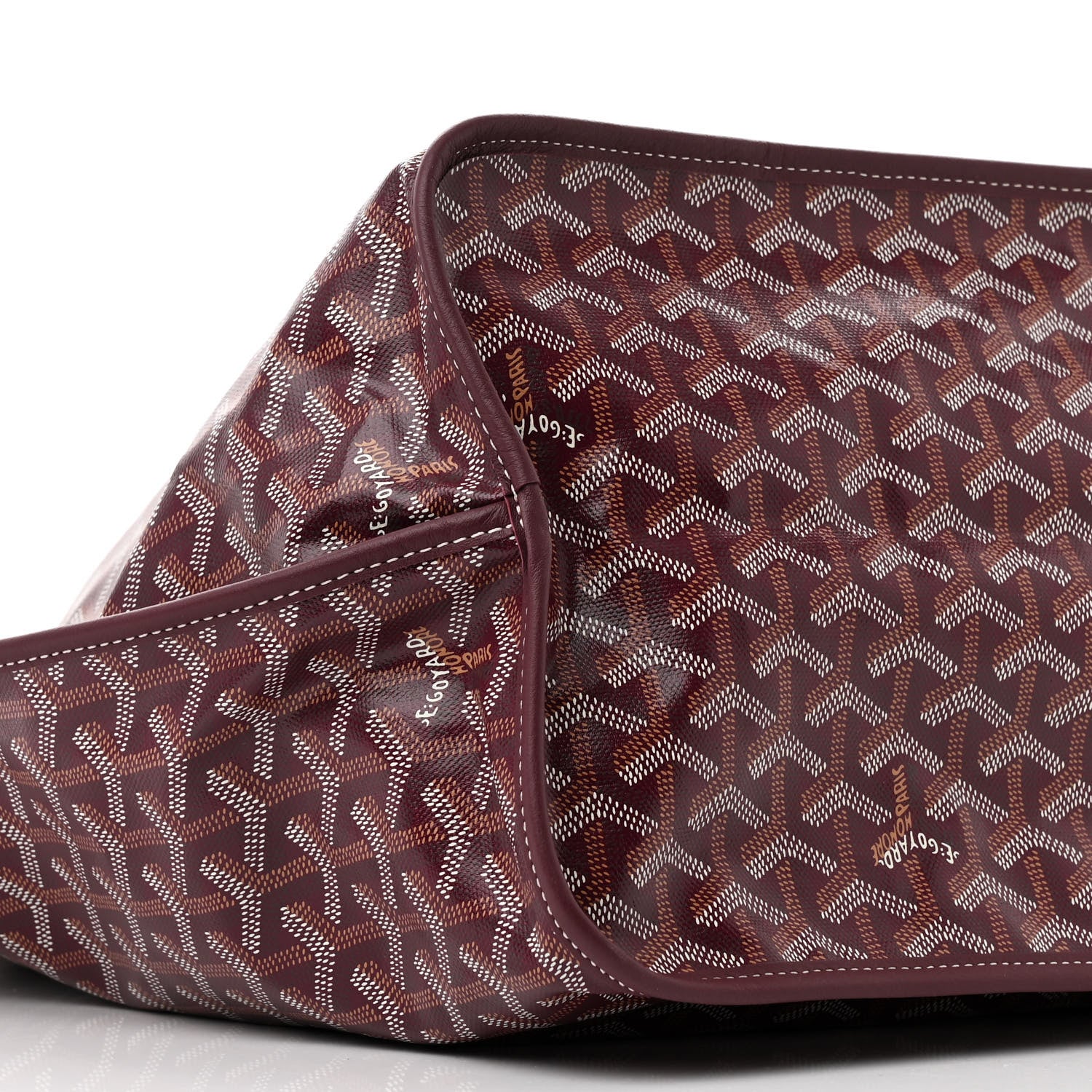 Goyard Goyardine Reversible Anjou GM Burgundy 17 of 20
