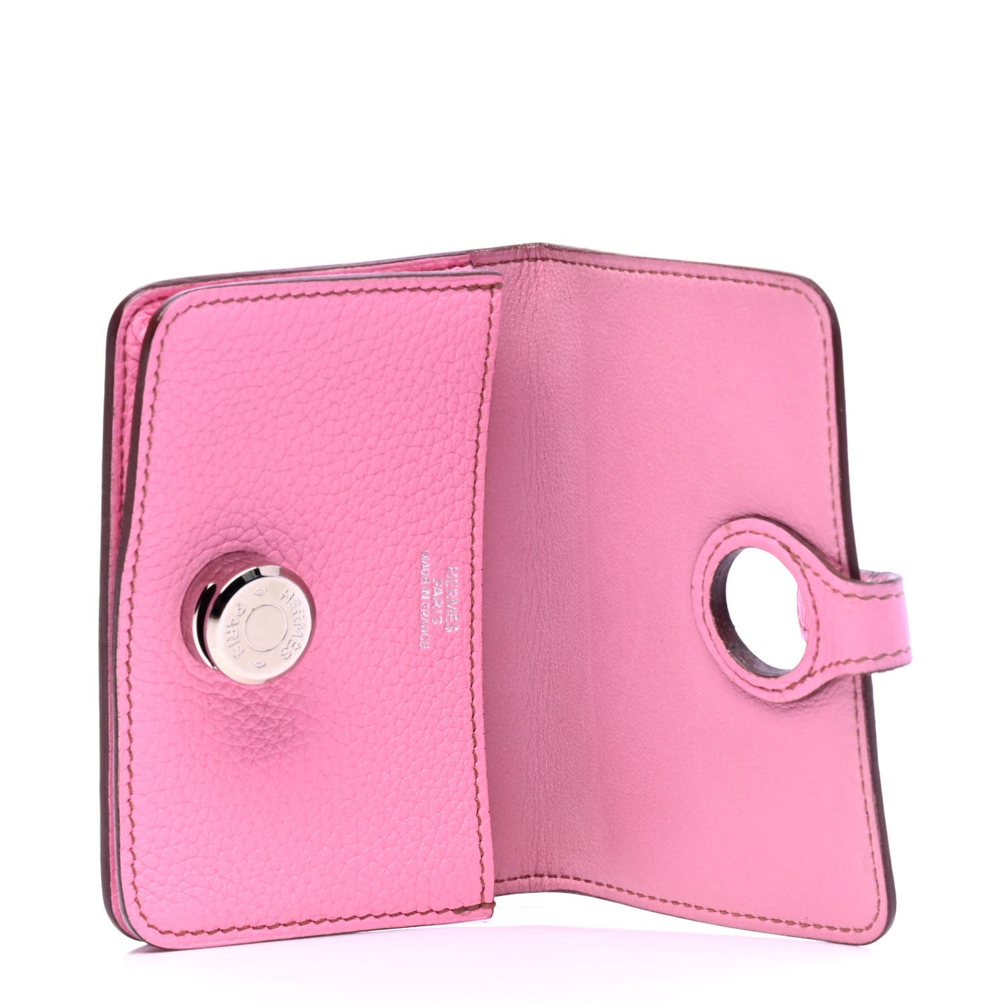 Taurillon Clemence Dogon Card Case 5P Pink